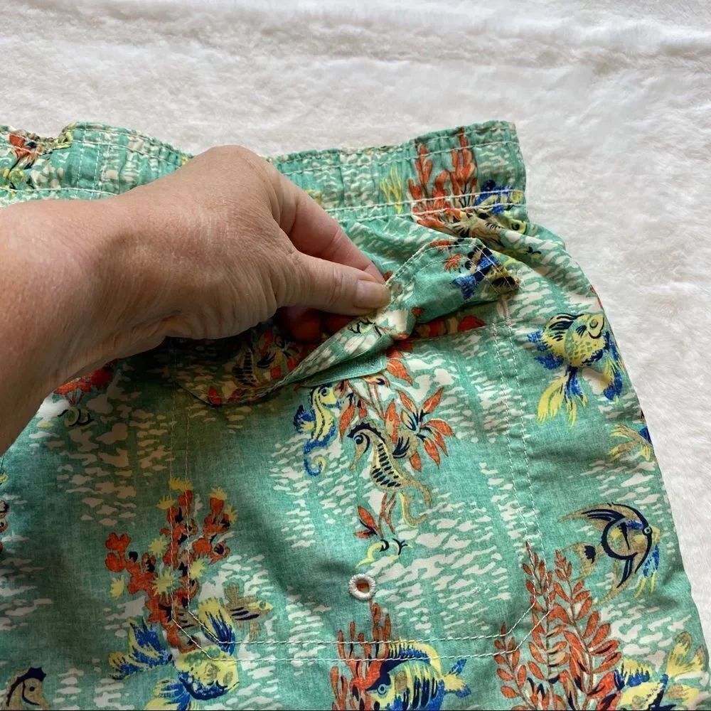 Lands’ End Reversible Swim Trunks Size Medium - Picture 9 of 12